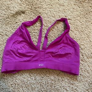 Purple VS sports bra